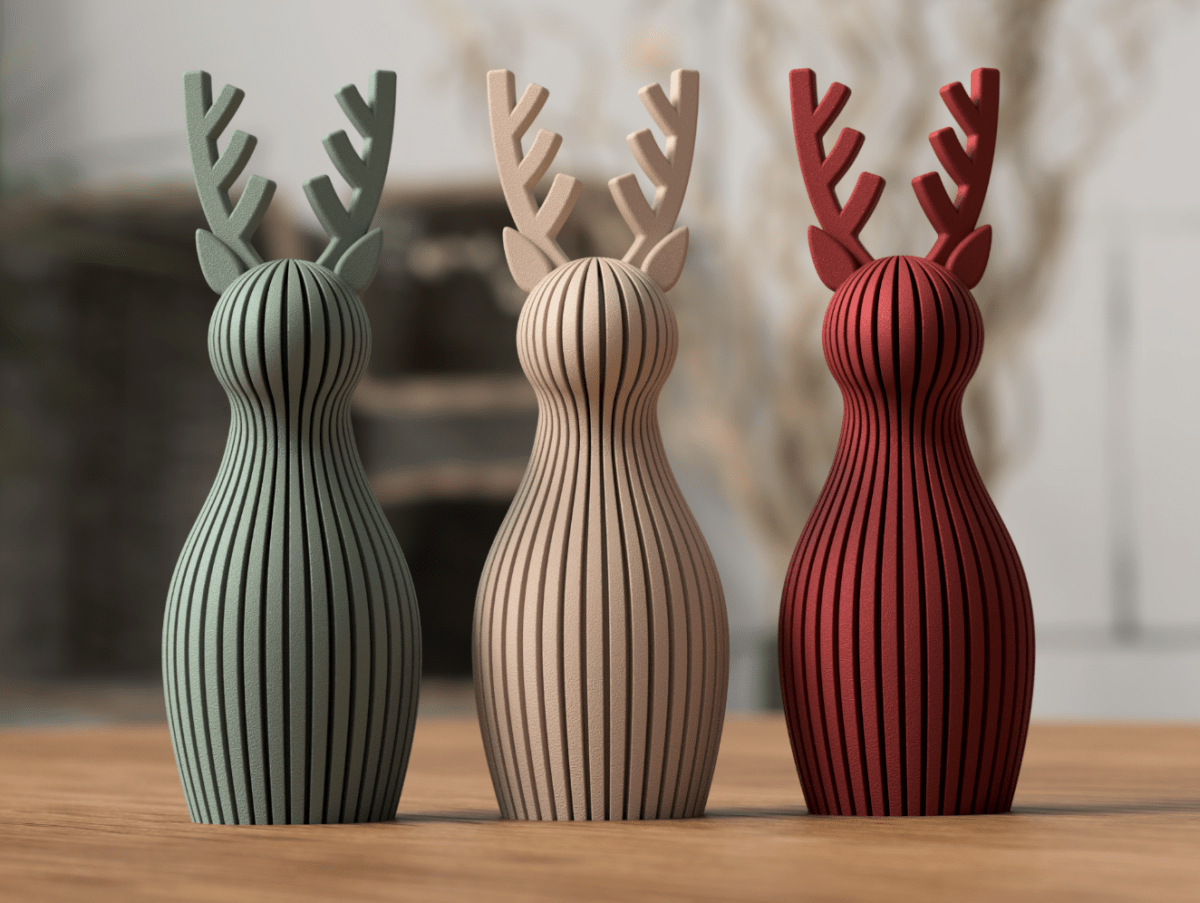 Rena Natalina Decorativa – Christmas Reindeer Ecológica e Artesanal - Criativalia