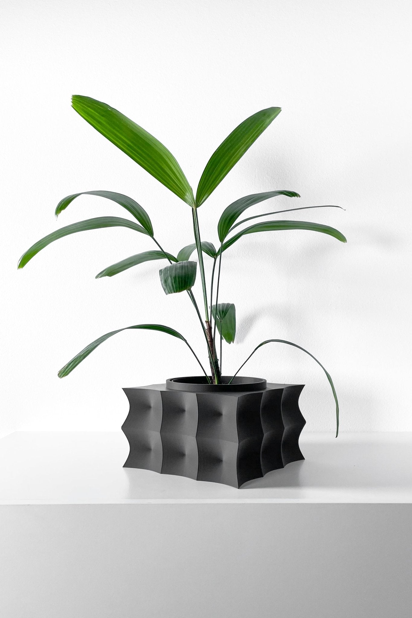 Vaso Decorativo Averth – Vaso para Planta com Design Ondulado