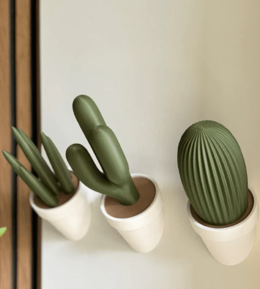 Trio Cacto – Penduradores de Parede com Design Exclusivo - Criativalia